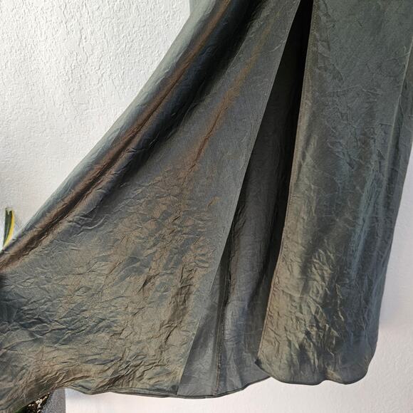 EQUIPMENT Femme Aurore Crinkle Wrap Dress Castor Grey Size 6 NEW - Picture 9 of 13